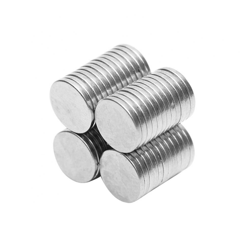 Extra sterke neodymium magneten 25 x 2 mm, zelfklevend, 10 stuks voor doe-het-zelvers