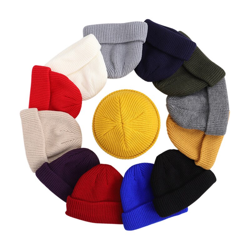 11 Stijlen Gebreide Hoeden Voor Vrouwen Gildkruid Mannen Beanie Hat Winter Retro Brimless Baggy Meloen Zachte Cap Mutsen Hoeden Voor mannen