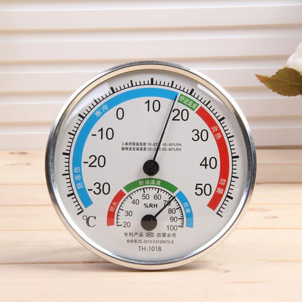 Thermometer Round Indoor Temperature Humidity Meter Hygrometer Analog Room Dial Hygrometer