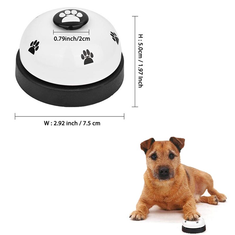 Pet bell , 2 pack metal bell hund træning med skridsikker gummibund hund dørklokke til potte træning klar ring pet værktøj comm