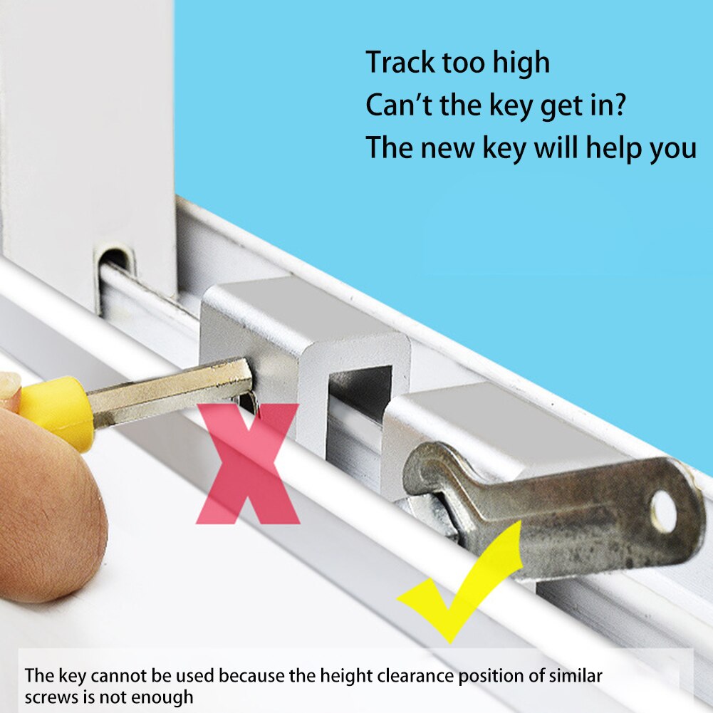 Sliding Sash Stopper Window Catch Security Translation Screen Lock Limiter Aluminium Door Child Safety Sliding Window Locks
