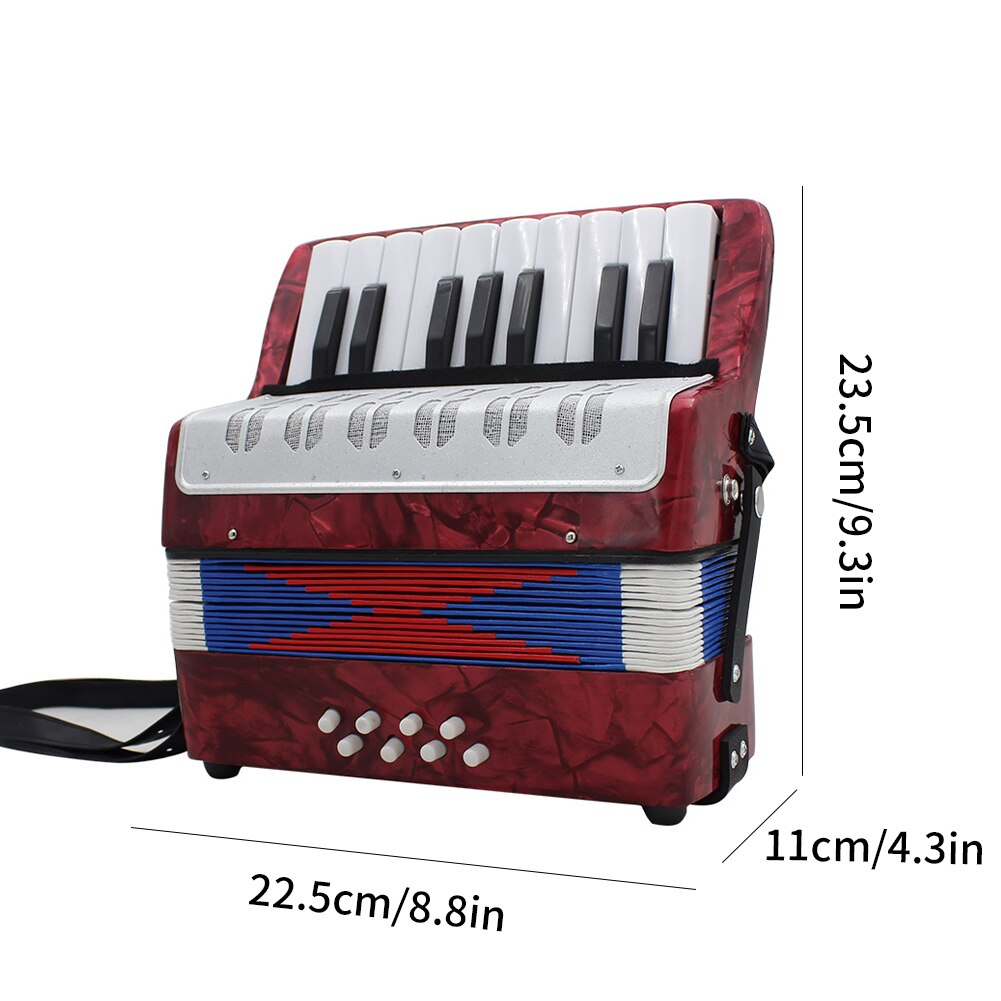 17 Key 8 Bass Accordion Mini Accordion Educational Musical Instrument For Both Children Kids Adult Accordion
