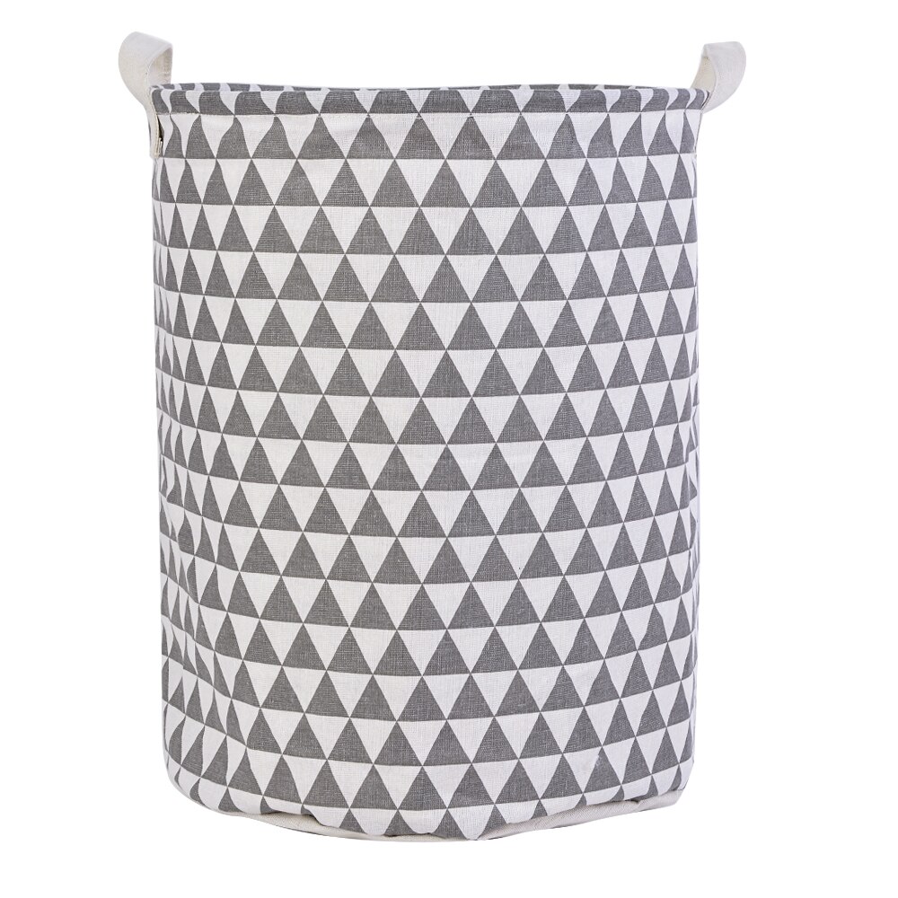 1pc Cotton And Linen Dust Collecting Bucket Hamper Washing Toy Dirty Clothes Storage Organizer Laundry Baskets Bin 35x45cm: E9 35x45cm
