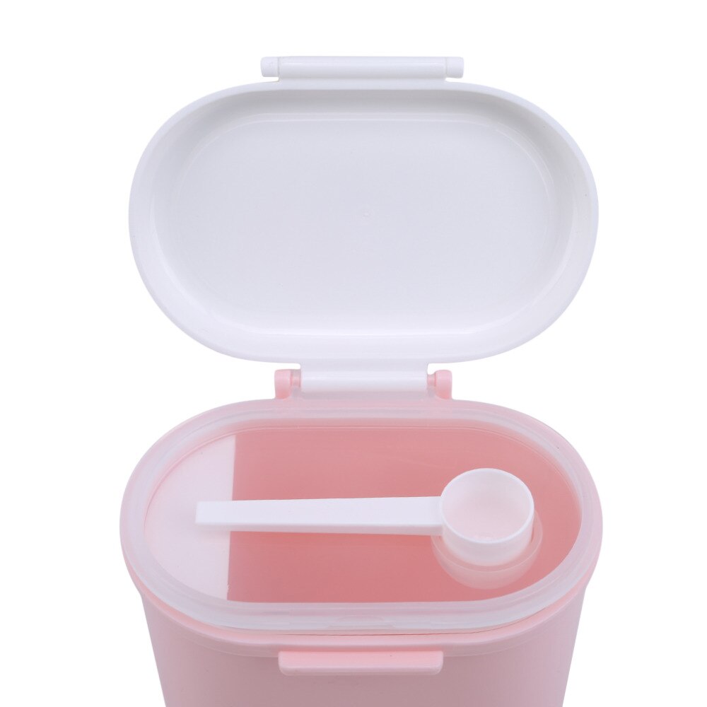 Caja de almacenamiento doble capa de leche en polvo de alta capacidad para bebés, caja de alimentación portátil para bebés, contenedor de alimentos para recién nacidos, PP