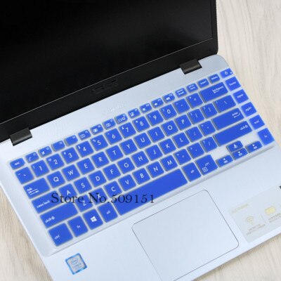 15 15.6 cal klawiatura protector skóry etui na ASUS vivobook s15 x510UQR x510uf x510uq x510 x510u S510 S510UA S510UN S510UQ: Blue