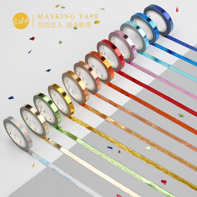3Pcs Masking Tape Washi Tape Set Foil Wide Washi Tape Cartoon Wide Stationery Masking Tape JD013C Masking Tape Japanese JD013C