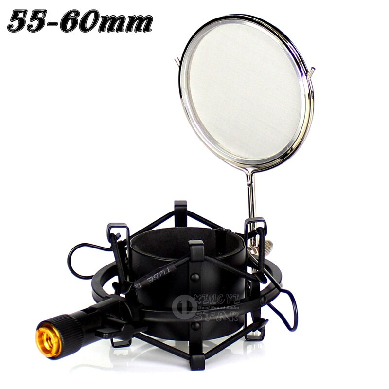 Metalen Shcok Mount Stand Studio Microfoon Spider Shcokmount Mic Isolatie Shield Voor SAMSON C01u pro CL8 VR88 MTR 231 101 201: Default Title