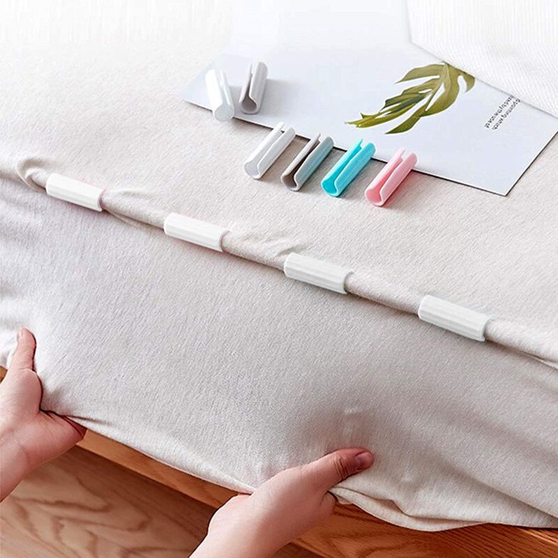 6/12 Stuks Laken Clips Plastic Antislip Klem Quilt Bed Cover Grijpers Fasteners Matras Houder Voor Lakens thuis