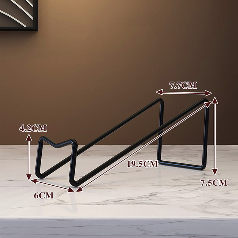 Wijnflessenrek Aanrecht Wijnfles Display Rack Opbergrek Eenvoudige Thuis Aanrecht Decoratie Keuken Accessoires Organizer: zwart