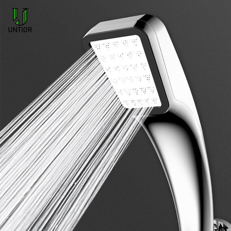 Untior 300 Gaten Douchekop Water Saving Flow Met Chrome Abs Regen Hoge Druk Sproeikop Beugel Slang Badkamer Accessoires