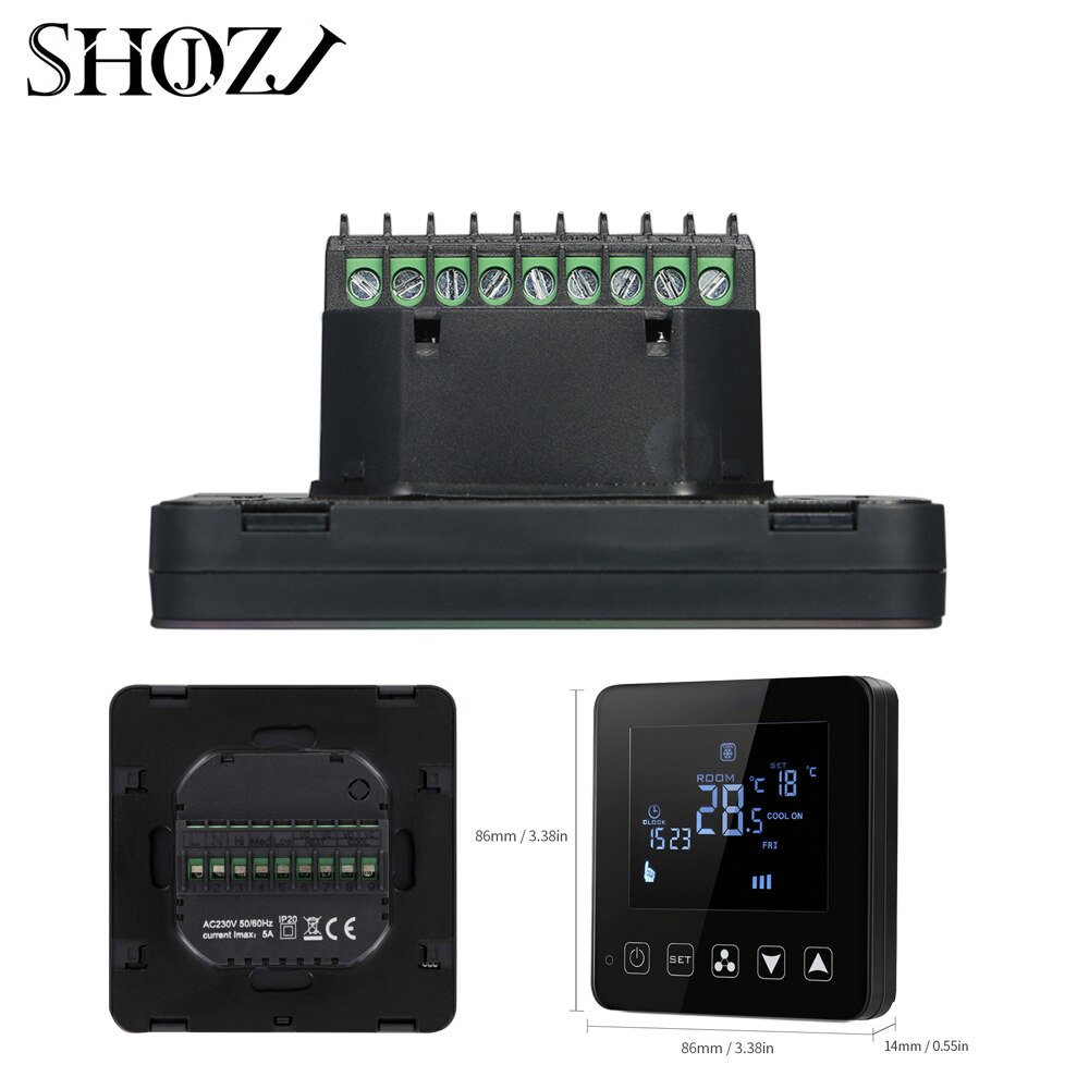Programmable thermostat air conditioner temperature controller 2P/4P air heating condition temperature control