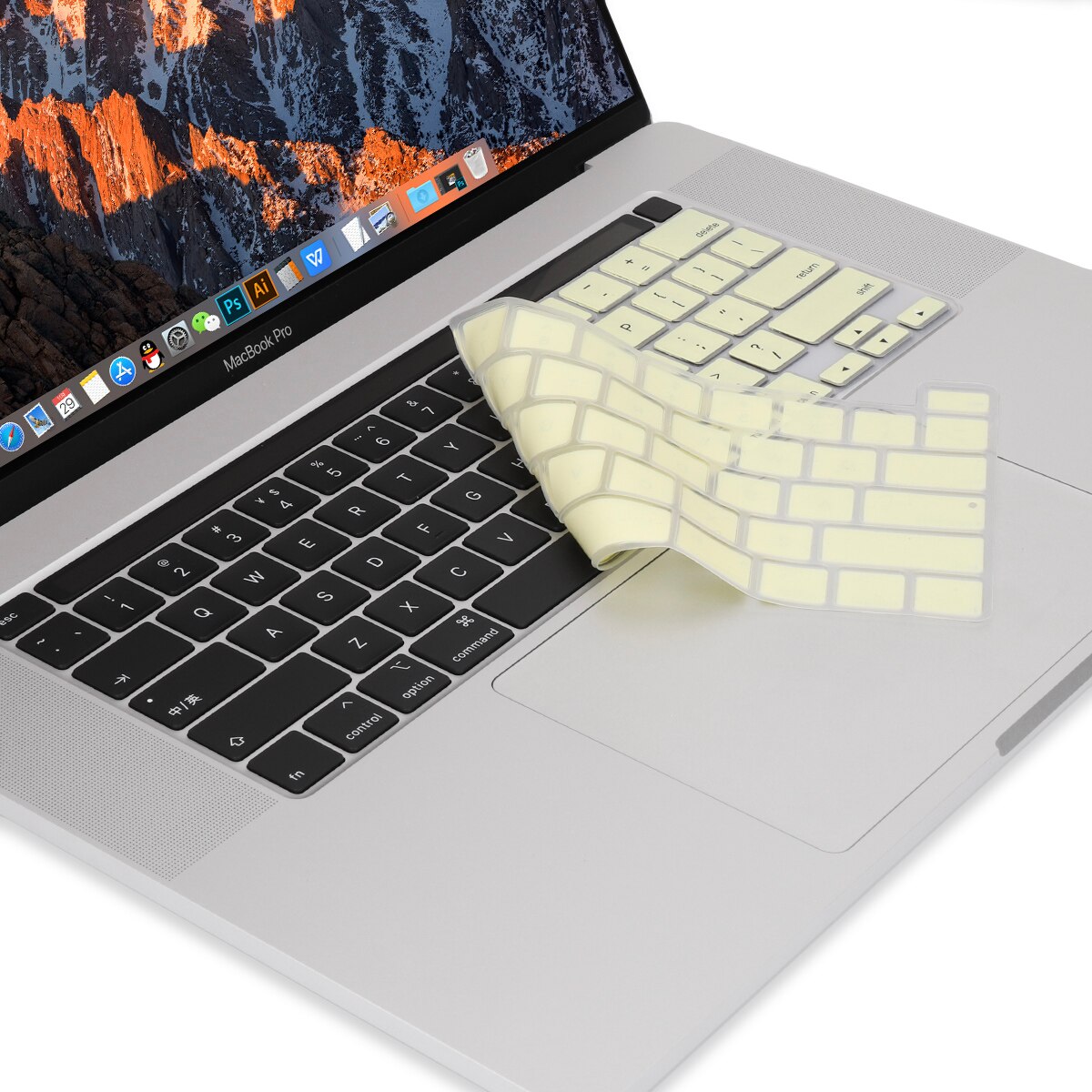 Gradient Farbe Tastatur Abdeckung für MacBook Profi 13 zoll Modell A2289 mit berühren Bar & berühren Ich würde Tastatur Haut Film Schutz