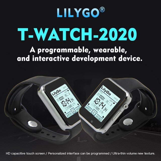 LILYGO T-watchbuilder ESP32 Development Board - 1.54" IPS Touch Screen, WiFi, Bluetooth, Vibration Motor, Speaker, Pedometer: Default Title