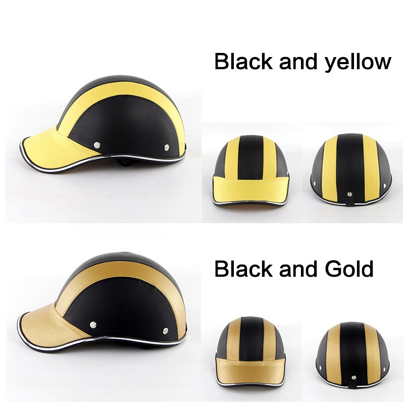 Verstelbare Fiets Fietsen Helm Baseball Cap Lederen Anti Uv Veiligheid Fiets Helm Mannen Vrouwen Racefiets Helm Voor Mtb Schaatsen