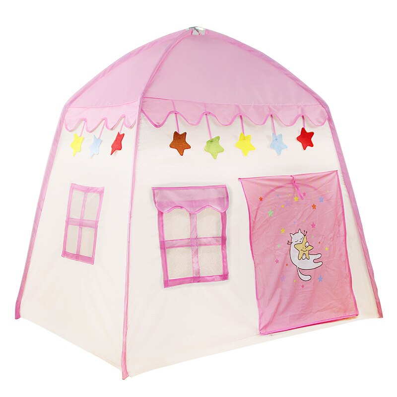 Children's Tent Folding Baby Tent Princess Game Houseid Indoor Outdoor Castle Tent Boy Girl House Folding Game House Play Teepee