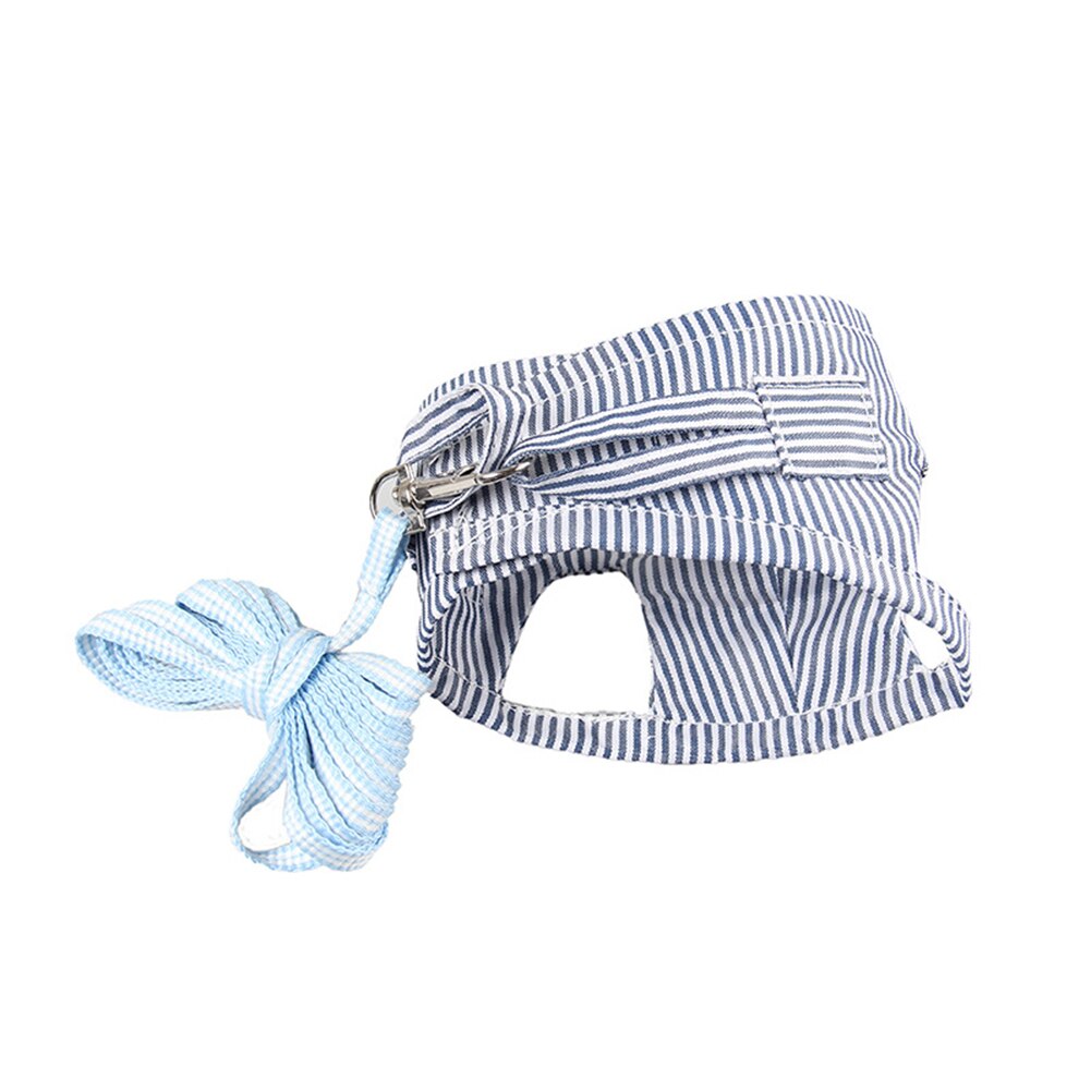 Gorący chomik trakcja pasek trening na świeżym powietrzu miękkie bawełniane ubrania lina dla chomika świnka morska: niebieski L