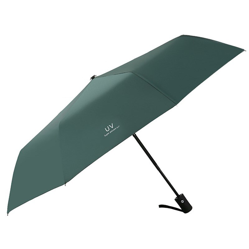 Zwart Plastic Zonnebrandcrème En Anti Uv Uv Uv Paraplu. Koreaanse Versie Van Mori 'S Drievoudige Paraplu, Zonnige En Regenachtige Business Umbre