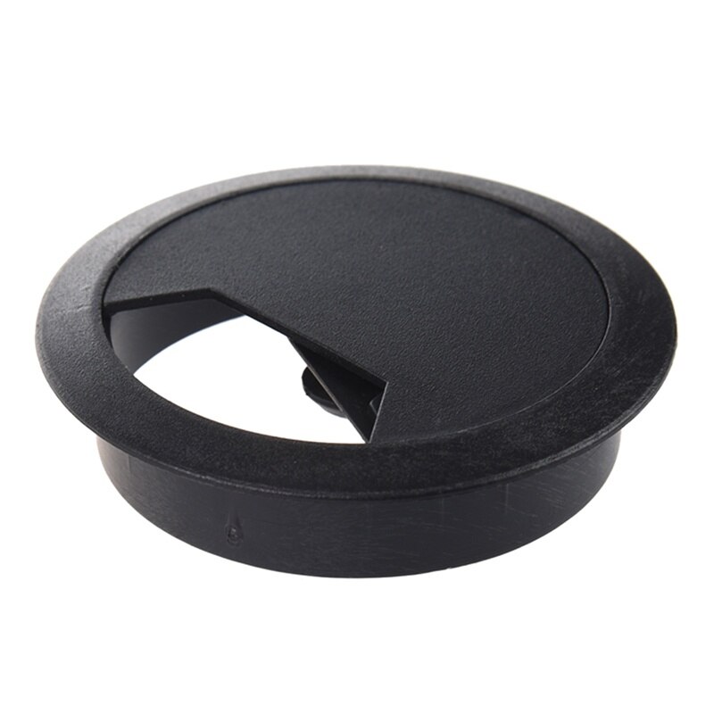 60 mm Plastic Desktop Table cable cover implementation Organizer Black