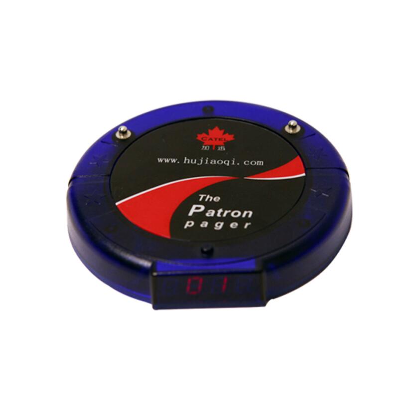 JINGLE BELLS 433.92mhz 1 pager restaurant church paging system pager queueing system table calling system guest number call: blue