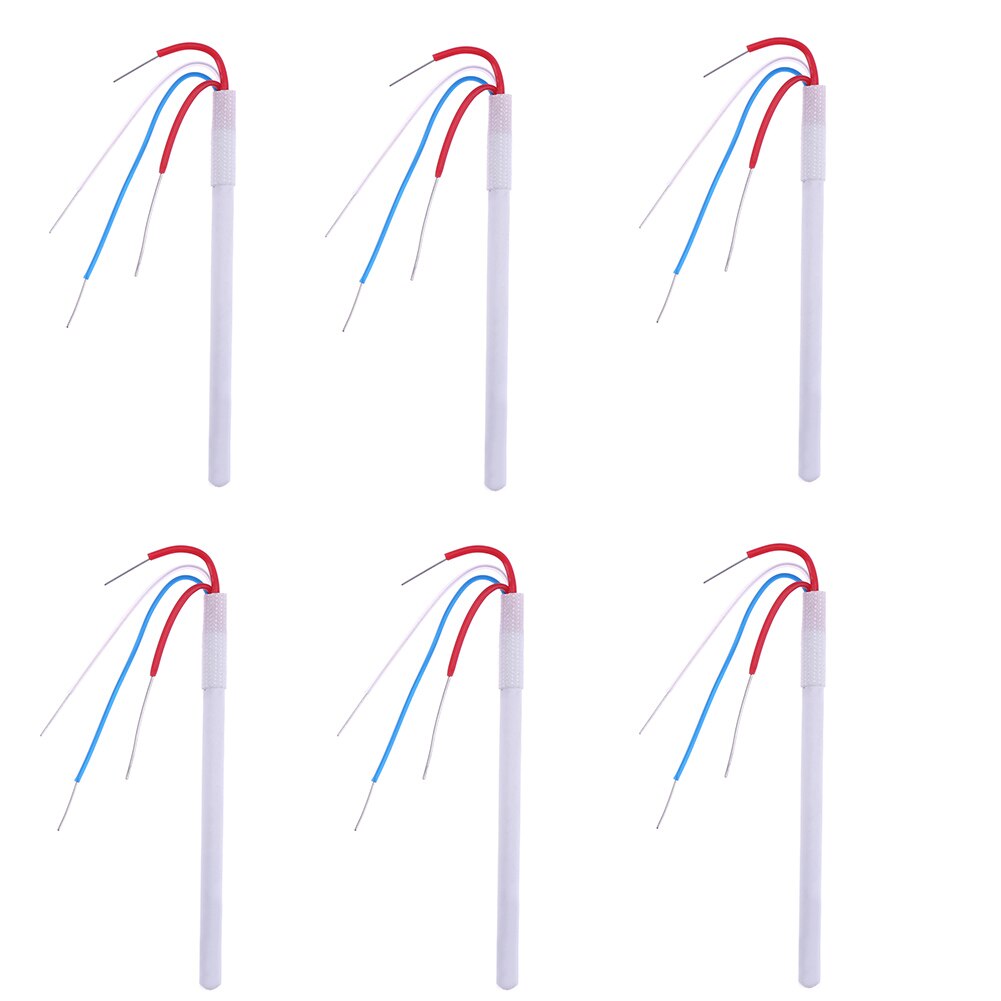 1-8pcs 50W 24V Heating Element 1322 Soldering Iron Ceramic Heater Core 4-wire Adapter Heating Tool for Solder Iron Station for 9: 6pcs