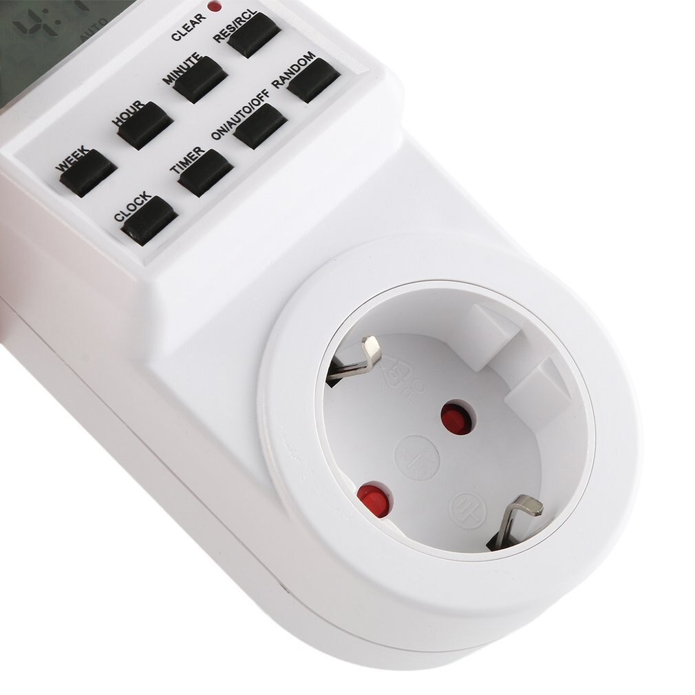 Plug-in Programmable Timer Switch Socket with Clock Summer Time Random Function