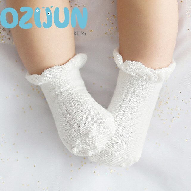 summer 0-2 Years baby socks infant girls thin mesh cotton socks for kids unisex loose tube newborn socks best sell