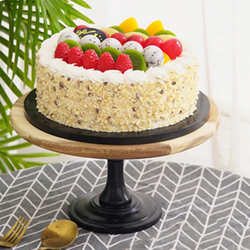 Cake Opslag Houten Cake Pan Platen Europese Stijl Bruiloft Schieten Props Massief Houten Pallet Dessert Cake Stand Trays