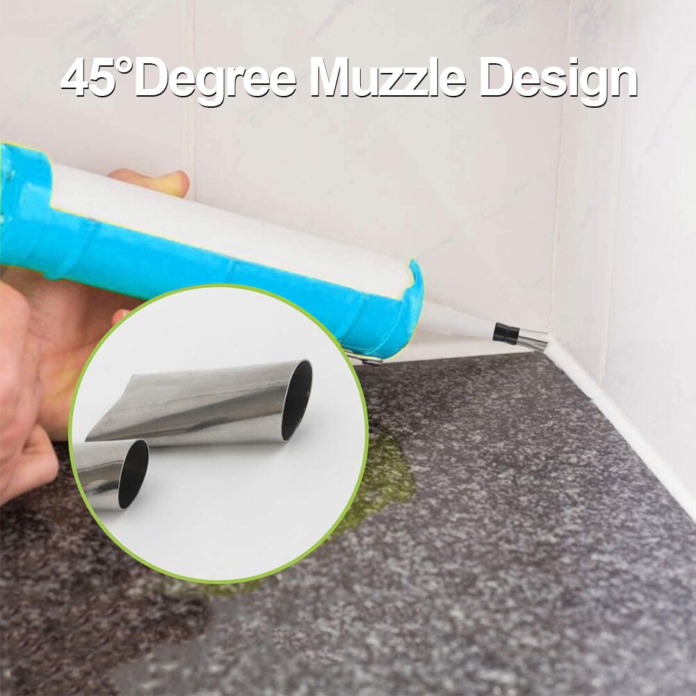 22PCS Stainless Steel Caulk Nozzle Applicator Caulking Finisher Glue Silicone Sealant Finishing Tool Kitchen Bathroom Sink Joint