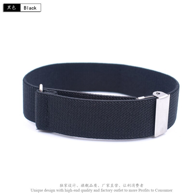 1 par gentleman formel skjorte armbånd ærmer strømpebånd holder business party manchet far & #39 ;s dag mouw kousenbånd 2.5 cm bredde: Sort