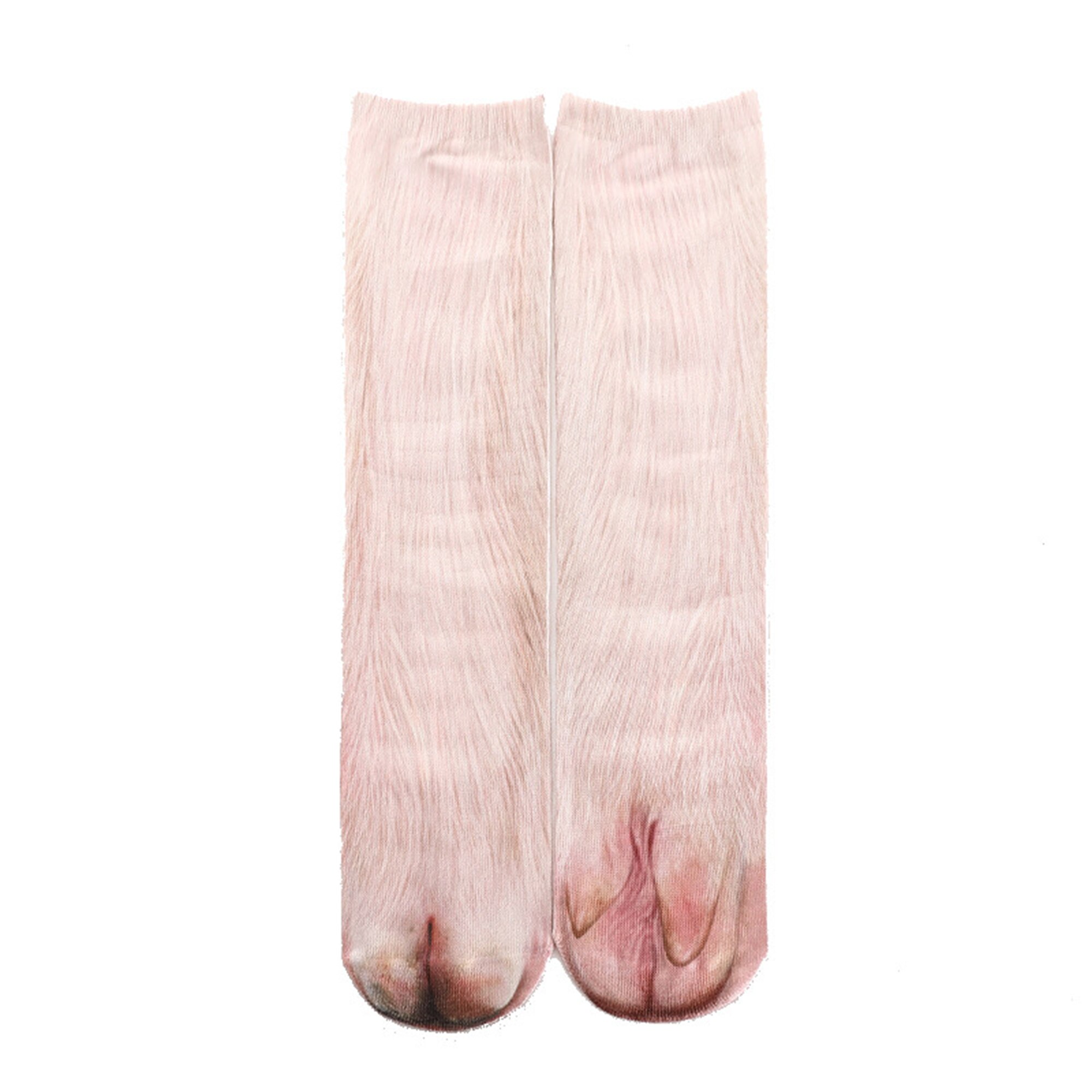Bomuld sjove sokker kvinder kawaii print animal paw søde sokker 3d print hund kat pote afslappet glad høj ankel mænd sokker