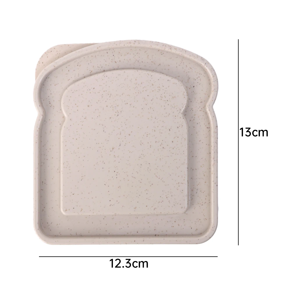 Bærbar madopbevaringskasse sandwichbeholder salat frugt snack opbevaringsboks med låg genanvendelig mikrobølgeovn madkasse sandwich etui: Xxl / Beige