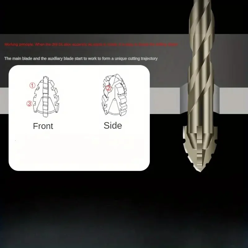 4-fluit hardmetalen boorset voor keramiek, glas, marmer, beton en roestvrij staal - duurzaam snijgereedschap