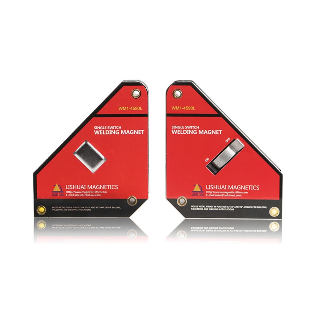 Neodymium Welding Magnet Holder Strong Single Switch On/Off Switch Magnetic Clamp/Magnet Square 45 90 Degree S/L Size 30KG/50KG