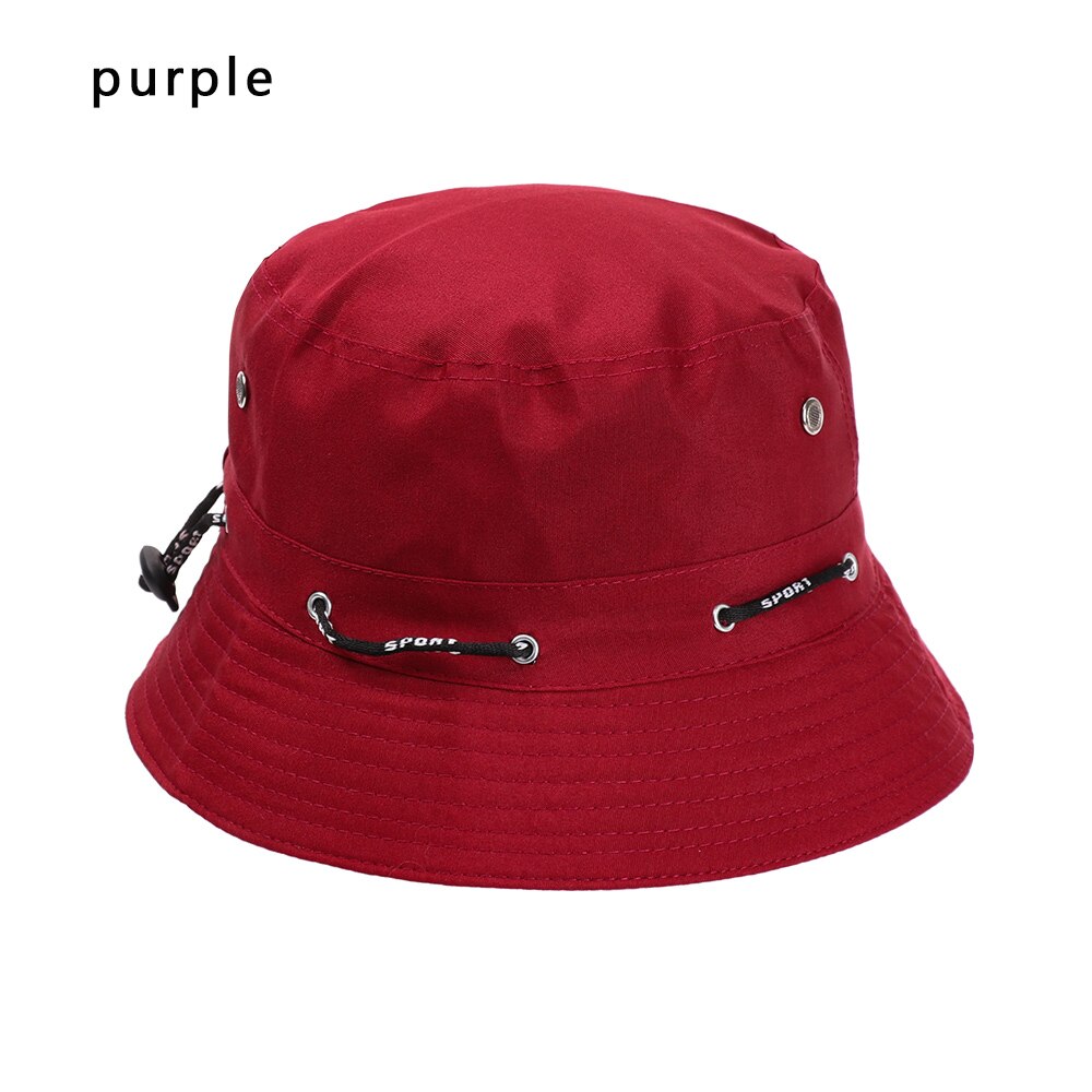 Cappello da pescatore pieghevole in cotone lavato retrò in Denim Unisex cappello da pescatore in cotone Casual estivo protezione solare all&#39;aperto cappello da sole moda cappello da spiaggia: Type2 purple