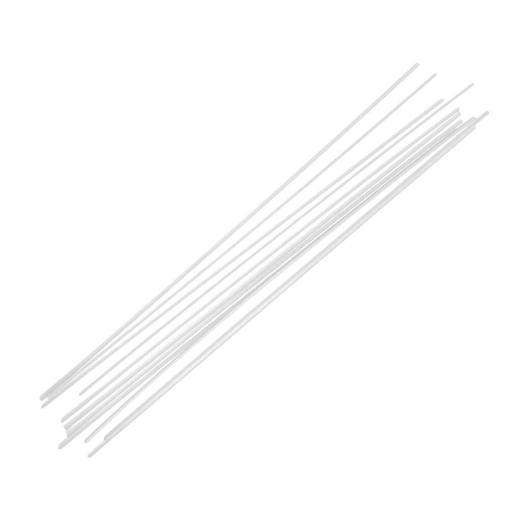 10 pçs abs duplo-canal tira haste de plástico modelo arquitetônico que faz a construção diy mesa de areia material vara