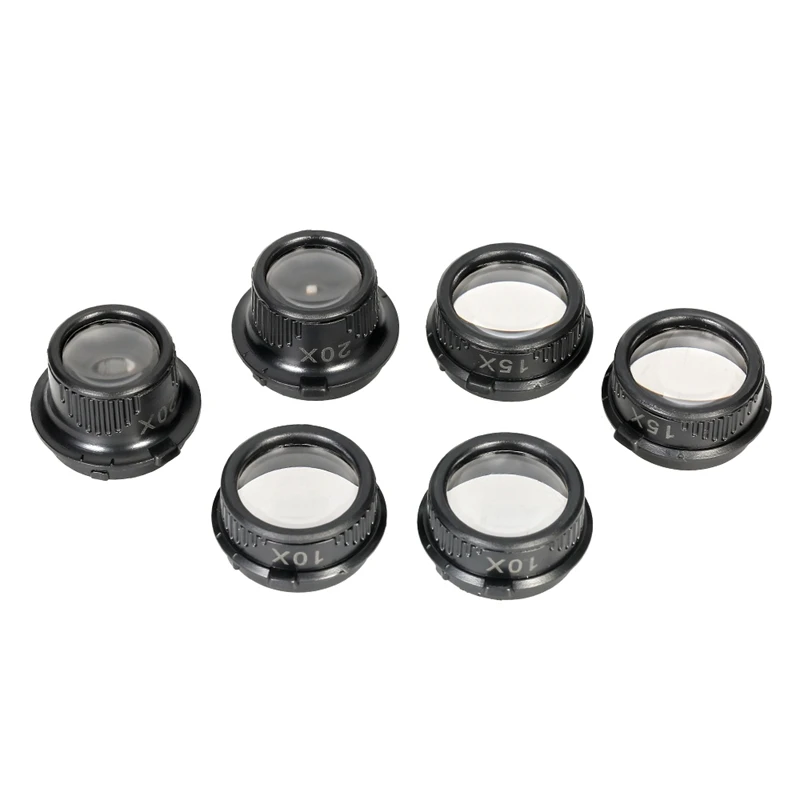 Loupe Magnifier Glasses With 2 LED Light Lens Magnifying Head-Mounted for Reading Jewelers Making Watch Repair 10X 15X 20X 25X