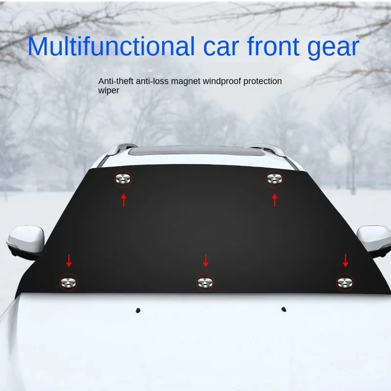 Auto Magnetische Schnee Schild Winter Frontscheibe Abdeckung Anti-frost Sonnenschutz Halbe Auto Abdeckung Isolierte sonnenschirm