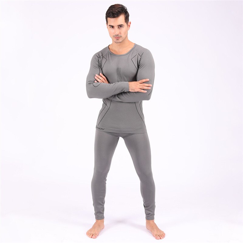 Winter Thermisch Ondergoed Set Mannen Sportkleding Running Training Warm Base Layer Compressie Ademend Panty Jogging Pak