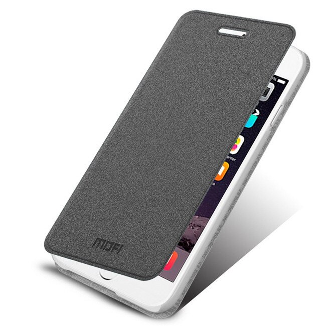 Mofi accesorios de piel de cuero de lujo fundas traseras carcasa para iPhone 5 5C 5S 5Se 6 7 Plus