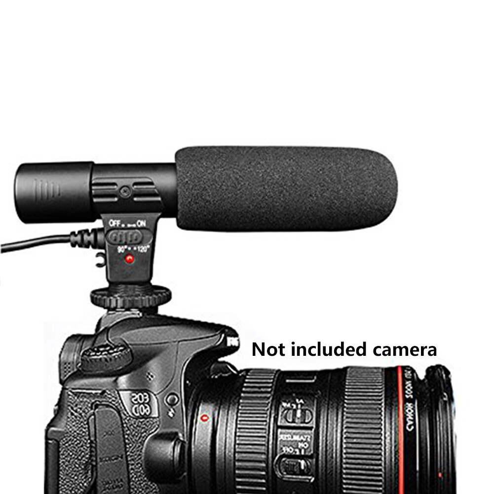 MIC-01 Stereo Camcorder Microphone for Nikon Canon DSLR Camera Computer PC Mobile Phone Microphone for Xiaomi iphone 8 X Samsung