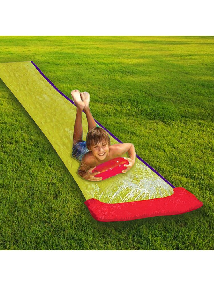 Enkele Rijstrook Slip Slide Opblaasbare Glijbaan Mat Zomer Waterskiën Splash Gazon Water Splash Waterglijbaan Voor Kinderen