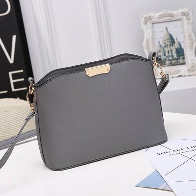 Mara Traum Neue Koreanische Trend Wilden Schulter Tasche Kreuz Muster Einfache Weibliche Shell Tasche Kleine Tasche Diagonal paket: Clight gray
