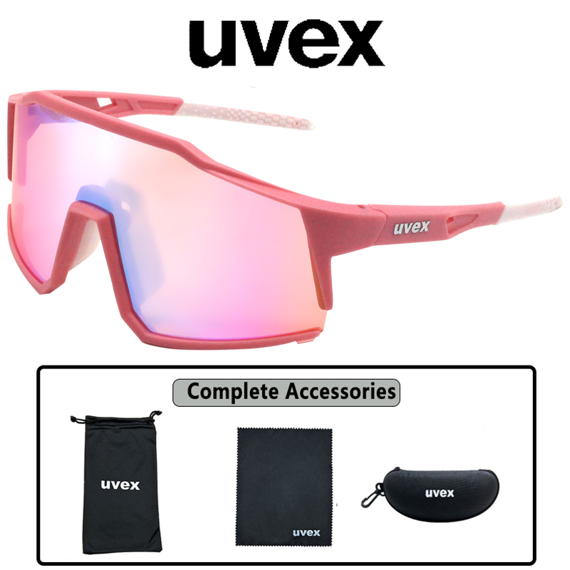 UVEX Fahrradbrille für Herren und Damen, Jugend, rosa, Sport-Sonnenbrille, UV-Schutzbrille für Baseball, Reiten, Laufen, Fahren: Rosa
