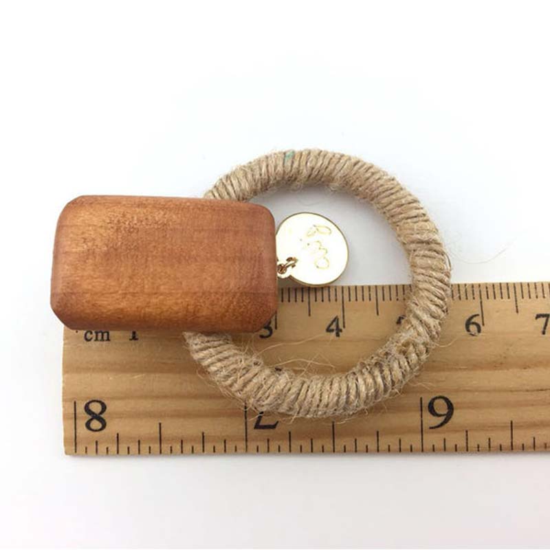 Boucles d&#39;oreilles pendantes en bois, bambou et rotin, faites à la main, bijoux tendance pour la plage, de Boutique