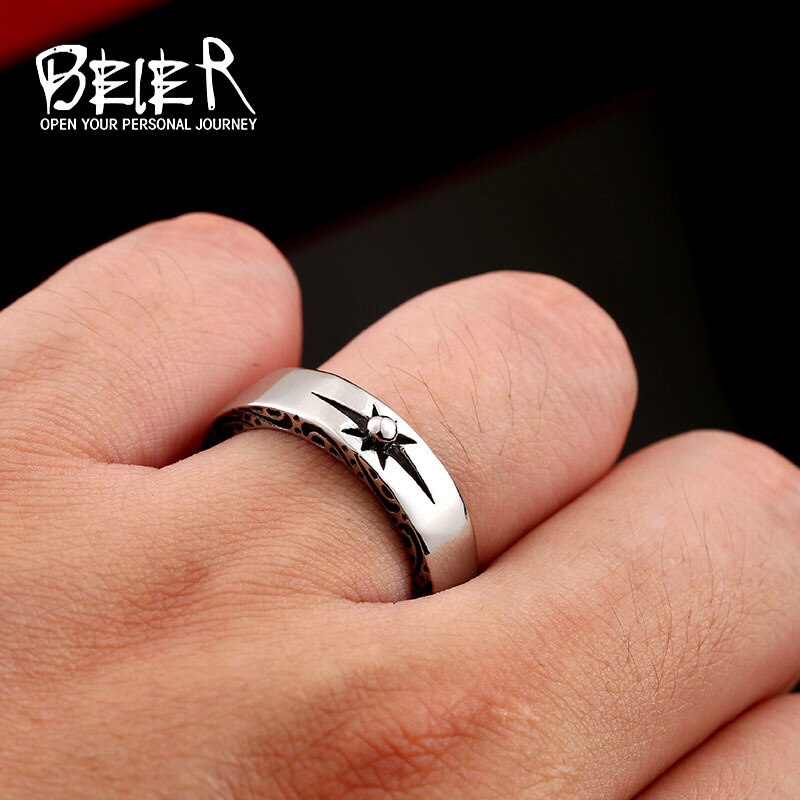 Beier store 316L Stainless Steel ring GORO'S Tail ring for men jewelry LLBR8-375R