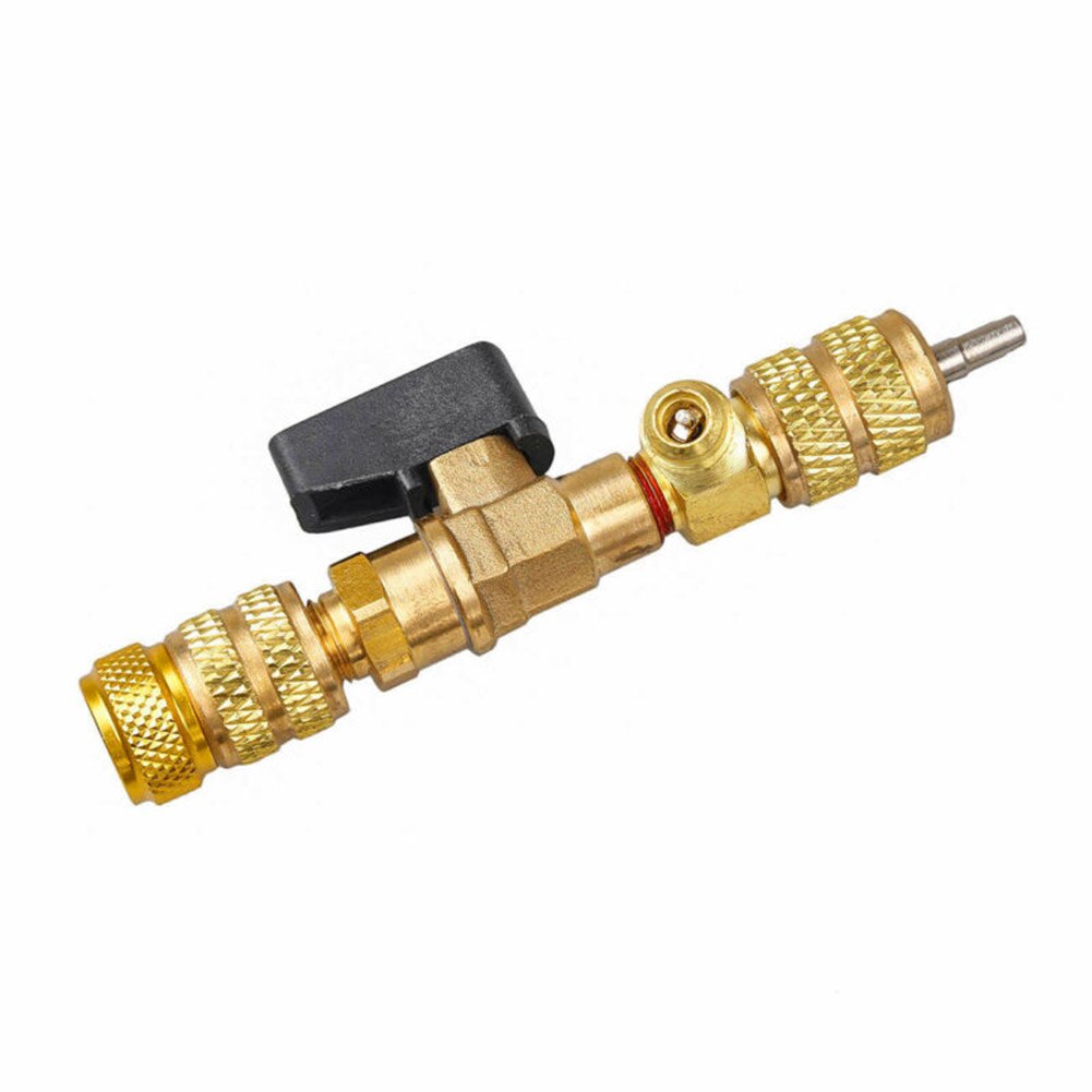 Hvac ventilkerne fjerner/installatør med dobbelt størrelse sae 5/16 "& 1/4 " port til  r22 r410a trykventil fjernelse installatør tilbehør