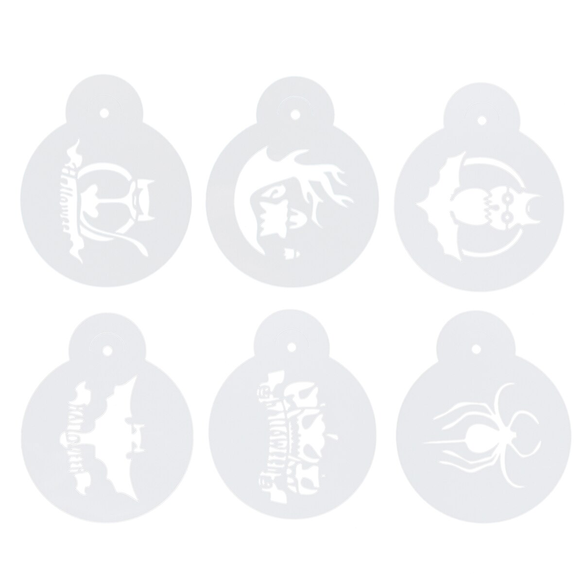 6pcs Coffee Stencils Milk Foam Coffee Latte DIY Cappuccino Printing Model Stencils Template for Kitchen Cafés Bar