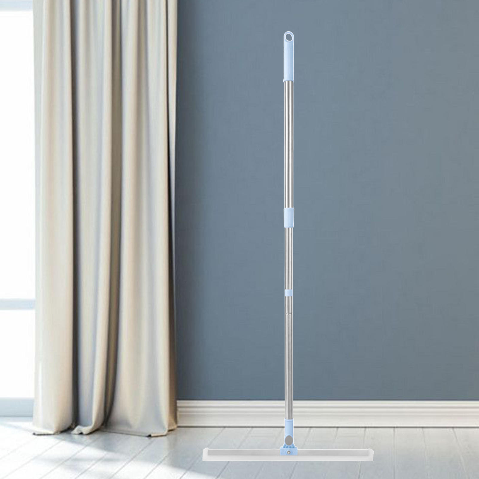 Heavy Duty Floor Scrubber Squeegee Handle Pet Hair Glass Tile Water Scrub Brush Cleaning Window Cleaner Tool