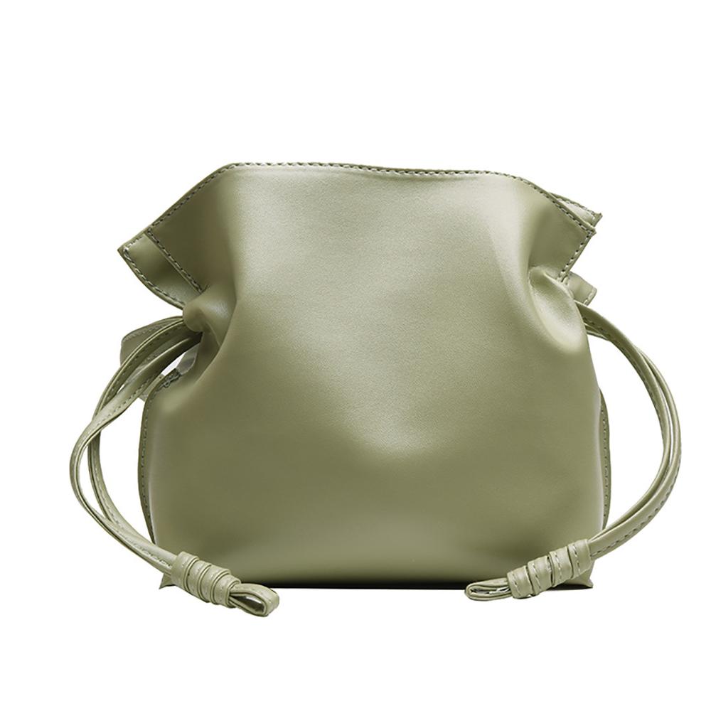 Mint Eimer Tasche Leder Crossbody-tasche für Frauen Kleine Schulter Taschen Luxus Handtaschen Frauen Taschen Messenger Taschen #20: Grün