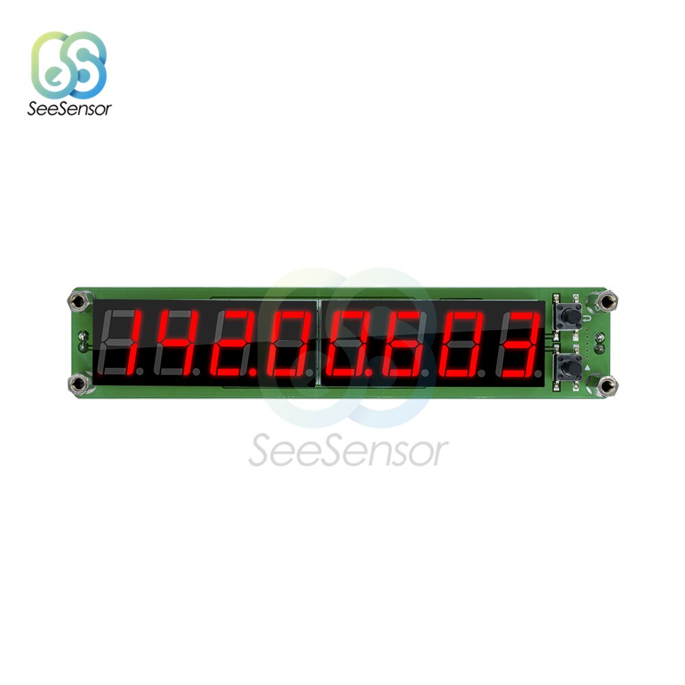 8 bisschen Rohr LED Digital RF Signal Frequenz Zähler Cymometer Meter 0